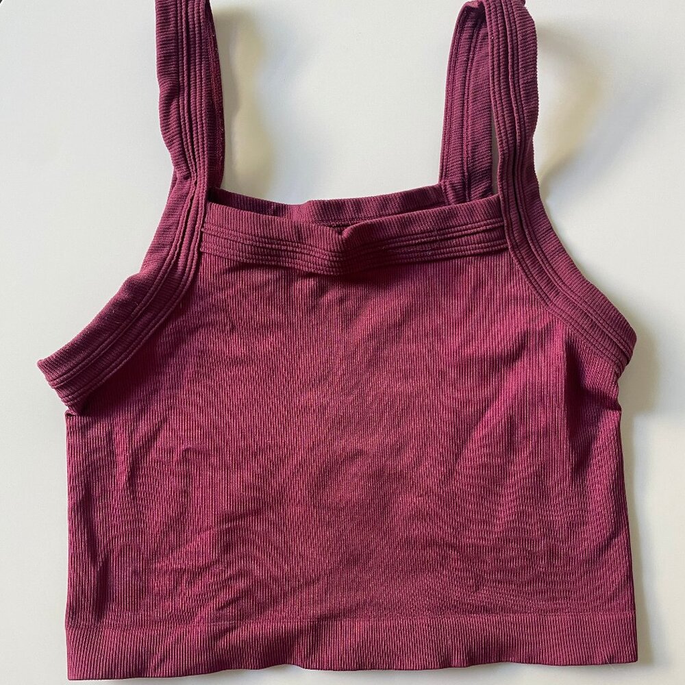 Out From Under Crop Rib Top S